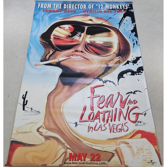 Ultra Rare 73"x45" Fear And Loathing In Las Vegas Movie Canvas‎ Poster Original - Picture 1 of 9
